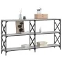 Mesa consola madera de ingeniería gris Sonoma 156x28x80,5 cm de , Mesas auxiliares - Ref: Foro24-835427, Precio: 62,91 €, Des...