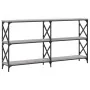 Mesa consola madera de ingeniería gris Sonoma 156x28x80,5 cm de , Mesas auxiliares - Ref: Foro24-835427, Precio: 62,91 €, Des...