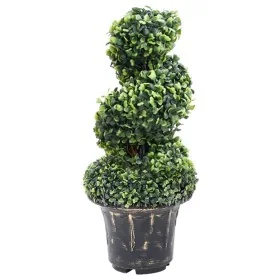 Planta espiral de Boj artificial con macetero verde 59 cm by , artificial flora - Ref: Foro24-336507, Price: 67,20 €, Discoun...