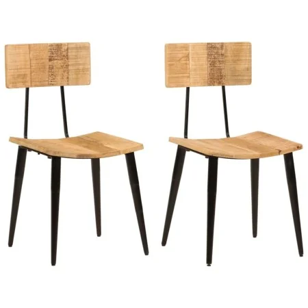 Sillas de comedor 2 uds madera maciza de mango 44x40x80 cm de , Sillas de comedor - Ref: Foro24-348161, Precio: 203,23 €, Des...