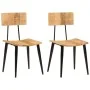 Sillas de comedor 2 uds madera maciza de mango 44x40x80 cm de , Sillas de comedor - Ref: Foro24-348161, Precio: 203,23 €, Des...