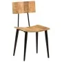 Sillas de comedor 2 uds madera maciza de mango 44x40x80 cm de , Sillas de comedor - Ref: Foro24-348161, Precio: 203,23 €, Des...