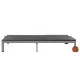 Tumbona doble con ruedas ratán sintético negro de , Tumbonas - Ref: Foro24-43977, Precio: 288,28 €, Descuento: %