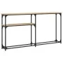 Mesa consola madera de ingeniería roble Sonoma 145x22,5x75 cm by , Side tables - Ref: Foro24-834096, Price: 57,68 €, Discount: %