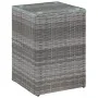 Mesa auxiliar superficie vidrio ratán sint. gris 35x35x52 cm de , Mesas auxiliares - Ref: Foro24-46983, Precio: 76,38 €, Desc...