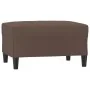 Reposapiés de cuero sintético marrón 70x55x41 cm de , Otomanas - Ref: Foro24-349313, Precio: 59,83 €, Descuento: %