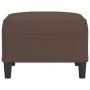 Reposapiés de cuero sintético marrón 70x55x41 cm de , Otomanas - Ref: Foro24-349313, Precio: 59,83 €, Descuento: %