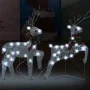 Renos de Navidad 2 unidades 40 LED plateado de , Luces de Navidad - Ref: Foro24-342684, Precio: 50,25 €, Descuento: %