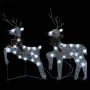 Renos de Navidad 2 unidades 40 LED plateado de , Luces de Navidad - Ref: Foro24-342684, Precio: 50,25 €, Descuento: %