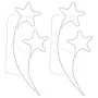 Tira de luces de estrella 2 uds blanco cálido 125,5x53x4,5 cm de , Luces de Navidad - Ref: Foro24-343318, Precio: 73,66 €, De...