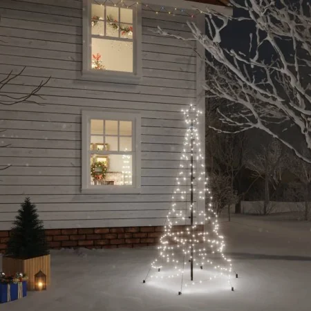 Árbol de Navidad con pincho 200 LED blanco frío 180 cm de , Arboles de navidad - Ref: Foro24-343567, Precio: 73,46 €, Descuen...