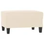 Reposapiés tela de microfibra beige 70x55x41 cm de , Otomanas - Ref: Foro24-349366, Precio: 60,44 €, Descuento: %