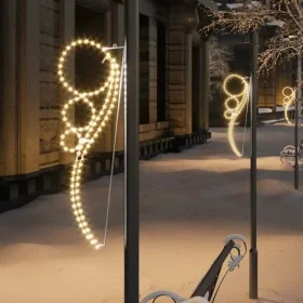 Tira de luces forma de bola 8 pzas blanco cálido 111,5x35x4,5cm de , Luces de Navidad - Ref: Foro24-3154330, Precio: 205,80 €...