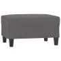 Reposapiés de cuero sintético gris 70x55x41 cm de , Otomanas - Ref: Foro24-349358, Precio: 59,57 €, Descuento: %