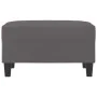 Reposapiés de cuero sintético gris 70x55x41 cm de , Otomanas - Ref: Foro24-349358, Precio: 59,57 €, Descuento: %