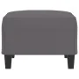 Reposapiés de cuero sintético gris 70x55x41 cm de , Otomanas - Ref: Foro24-349358, Precio: 59,57 €, Descuento: %