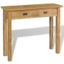 Mesa consola madera de teca maciza 90x30x80 cm by , Side tables - Ref: Foro24-244481, Price: 195,67 €, Discount: %