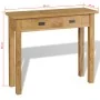 Mesa consola madera de teca maciza 90x30x80 cm by , Side tables - Ref: Foro24-244481, Price: 195,67 €, Discount: %