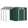Cobertizo jardín con tejado extendido acero verde 346x193x181 cm de , Cobertizos - Ref: Foro24-144037, Precio: 669,46 €, Desc...