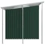 Cobertizo jardín con tejado extendido acero verde 346x193x181 cm de , Cobertizos - Ref: Foro24-144037, Precio: 669,46 €, Desc...