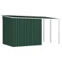 Cobertizo jardín con tejado extendido acero verde 346x193x181 cm de , Cobertizos - Ref: Foro24-144037, Precio: 669,46 €, Desc...