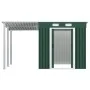 Cobertizo jardín con tejado extendido acero verde 346x193x181 cm de , Cobertizos - Ref: Foro24-144037, Precio: 669,46 €, Desc...