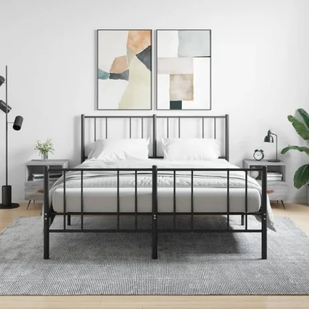 Mesitas noche 2 uds madera ingeniería gris Sonoma 40x35x47,5 cm de , Mesitas de noche - Ref: Foro24-827385, Precio: 54,45 €, ...