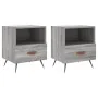 Mesitas noche 2 uds madera ingeniería gris Sonoma 40x35x47,5 cm de , Mesitas de noche - Ref: Foro24-827385, Precio: 54,45 €, ...