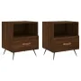 Mesita noche 2 uds madera ingeniería marrón roble 40x35x47,5 cm de , Mesitas de noche - Ref: Foro24-827387, Precio: 60,42 €, ...