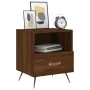 Mesita noche 2 uds madera ingeniería marrón roble 40x35x47,5 cm de , Mesitas de noche - Ref: Foro24-827387, Precio: 60,42 €, ...