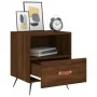 Mesita noche 2 uds madera ingeniería marrón roble 40x35x47,5 cm de , Mesitas de noche - Ref: Foro24-827387, Precio: 60,42 €, ...