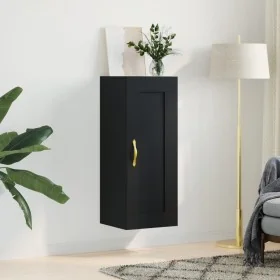 Armario de pared madera de ingeniería negro 34,5x34x90 cm de , Aparadores - Ref: Foro24-835019, Precio: 51,07 €, Descuento: %