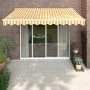 Toldo retráctil automático amarillo y blanco 3x2,5 m de , Toldos - Ref: Foro24-3154481, Precio: 251,18 €, Descuento: %