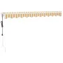 Toldo retráctil automático amarillo y blanco 3x2,5 m de , Toldos - Ref: Foro24-3154481, Precio: 251,18 €, Descuento: %