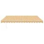 Toldo retráctil automático amarillo y blanco 4x3 m de , Toldos - Ref: Foro24-3154483, Precio: 323,42 €, Descuento: %