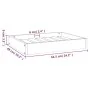 Cama para perros madera maciza de pino gris 61,5x49x9 cm de , Camas para perros - Ref: Foro24-820853, Precio: 21,86 €, Descue...