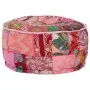 Puf redondo de pachtwork algodón hecho a mano 40x20 cm rosa by , Ottomans - Ref: Foro24-246574, Price: 49,62 €, Discount: %