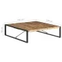 Mesa de centro madera de mango rugosa 140x140x40 cm de , Mesas de centro - Ref: Foro24-321576, Precio: 379,20 €, Descuento: %