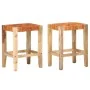 Taburetes de bar 2 piezas cuero auténtico marrón 60 cm de , Taburetes de cocina - Ref: Foro24-321831, Precio: 143,63 €, Descu...