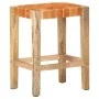Taburetes de bar 2 piezas cuero auténtico marrón 60 cm de , Taburetes de cocina - Ref: Foro24-321831, Precio: 143,63 €, Descu...