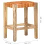 Taburetes de bar 2 piezas cuero auténtico marrón 60 cm de , Taburetes de cocina - Ref: Foro24-321831, Precio: 143,63 €, Descu...