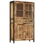 Aparador de madera maciza de mango sin tratar 100x40x175 cm by , Sideboards - Ref: Foro24-351709, Price: 735,30 €, Discount: %