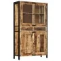 Aparador de madera maciza de mango sin tratar 100x40x175 cm by , Sideboards - Ref: Foro24-351709, Price: 735,30 €, Discount: %