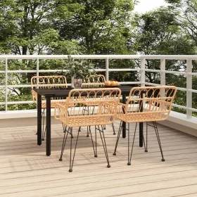 Juego de comedor de jardín 5 piezas ratán sintético de , Conjuntos de jardín - Ref: Foro24-3157861, Precio: 386,53 €, Descuen...