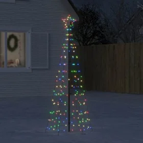Árbol de Navidad LED con estacas 220 LEDs de colores 180 cm de , Arboles de navidad - Ref: Foro24-358102, Precio: 36,11 €, De...