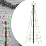 Árbol de Navidad LED con estacas 220 LEDs de colores 180 cm de , Arboles de navidad - Ref: Foro24-358102, Precio: 36,11 €, De...