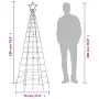 Árbol de Navidad LED con estacas 220 LEDs de colores 180 cm de , Arboles de navidad - Ref: Foro24-358102, Precio: 36,11 €, De...