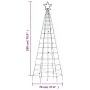Árbol de Navidad LED con estacas 220 LEDs de colores 180 cm de , Arboles de navidad - Ref: Foro24-358102, Precio: 36,11 €, De...