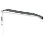 Toldo retráctil automático gris antracita 4x3 m de , Toldos - Ref: Foro24-3154488, Precio: 352,23 €, Descuento: %