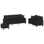 Juego de sofás con cojines 3 piezas cuero sintético negro de , Sofás - Ref: Foro24-3201393, Precio: 555,15 €, Descuento: %